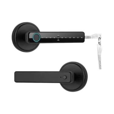 Imagem de Fechadura Digital Inteligente Tuya Com Impressão Digital, Cartão-Chave
