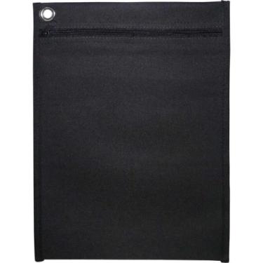 Imagem de Pasta Malote Nylon 25X35Cm Preta Vertical - Reflex Pct/03