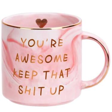 Imagem de Ulrhpc Presentes de aniversário para mulheres: presentes de dia dos namorados para sua namorada irmã amigas, caneca de café engraçada de 340 g, presentes de dia das mães para mãe esposa de filha filho