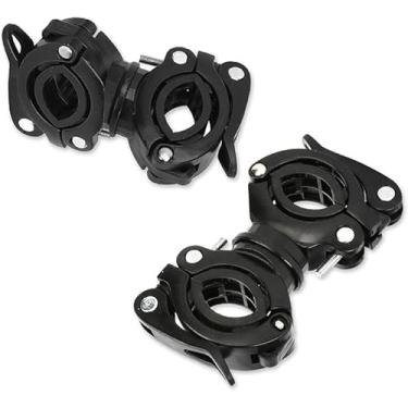 Imagem de Suporte universal de bengala para cadeira de rodas, acessórios de muletas rolantes para idosos deficientes, identificação máxima de 3 cm, 2 peças