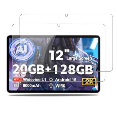 Imagem de NOUKAJU Protetor de tela para tablet robtomp T12 de 12 polegadas, vidro temperado HD, dureza 9h, arranhões, anti-impressão digital, protetor de filme de vidro temperado para robtomp T12 [pacote com 2]