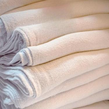 Imagem de Kit de Pano de Chão Grande em Algodão Duplo Alvejado, Formato de Saco para Limpeza Doméstica Eficiente e Uso Diário (20PANOS)