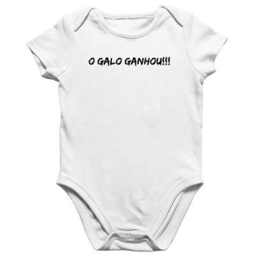 Imagem de Body Bebê Algodão O GALO GANHOU!!! - Foca na Moda, Branco, M