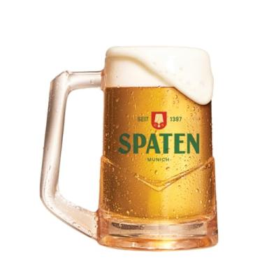Imagem de Ruvolo, Caneca Spaten, Caneca de Cerveja, Caneca de Vidro para Chopp, 400ml