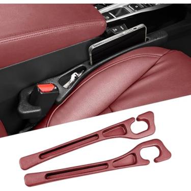 Imagem de Edotim Enchimento de lacuna de assento de carro, acessórios de assento de carro, organizadores de carro e armazenamento com suporte de telefone, organizador de carro adequado para Sedan SUV caminhão