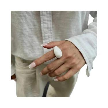 Imagem de Anéis De Dedo Irregulares De Resina Acrílica Vintage Gótica Para Mulhe