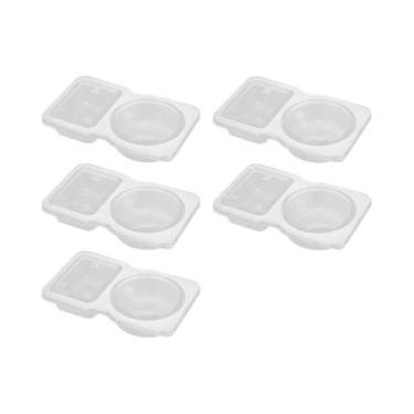 Imagem de Recipiente De Temperos Com Compartimentos Duplos E Tampa, Portátil, 5,