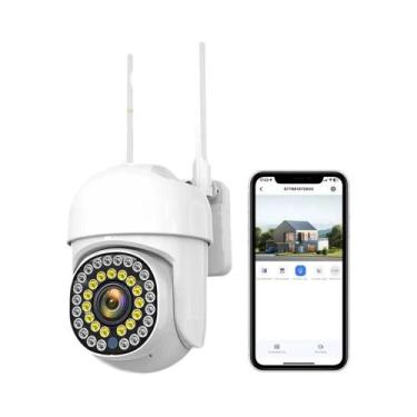 Imagem de Câmera De Vigilância WiFi HD Em Cores Completas Para Exterior Com Dete