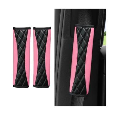 Imagem de Osilly 2 peças de capas de cinto de segurança de carro, macio e confortável alça de cinto de segurança para veículos, tapete de almofada de cinto de segurança automotivo respirável, universal para