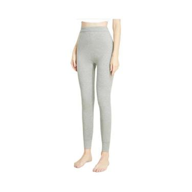 Imagem de Calças Térmicas Finas De Algodão 100% Para Mulheres plus Size, Quentes