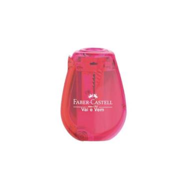 Imagem de Apontador com Depósito Vai e Vem FABER-CASTELL Rosa, Rosa