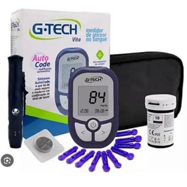 Imagem de KIT GLICOSE G-TECH VITA - Completo com tiras, bolsa e lancetador