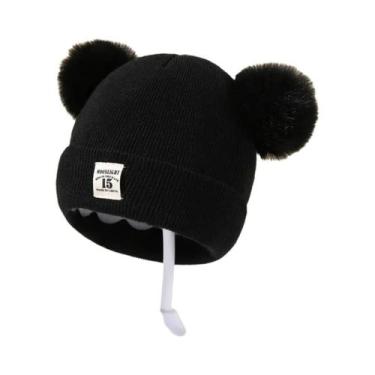 Imagem de Gorro De Lã Quente De Inverno Para Crianças Com Protetor De Orelhas E 