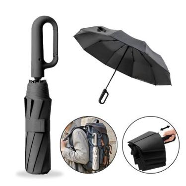 Imagem de Guarda Chuva Sombrinha Abre Fecha Automática Vareta Dupla Reforçada UV