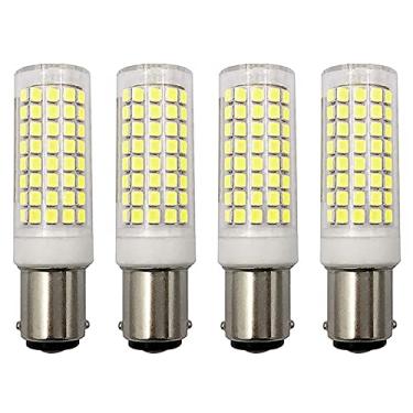 Imagem de Lâmpadas LED 10W BA15D Reguláveis de Milho - 102 LEDs 2835 SMD 900lm Duplo Contato Base Baioneta Máquina de Costura Lâmpada 120V 6000K Luz do Dia Lâmpada de Milho LED Branca Lâmpada de Substituição