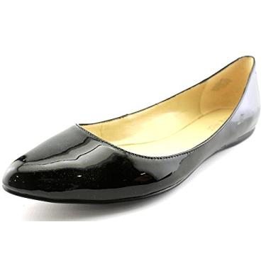 Imagem de Nine WEST Sapatilhas femininas, Patente preta, 35