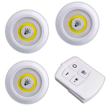 Imagem de Luminária Lâmpada Led Spot Sem Fio Portátil Controle Remoto