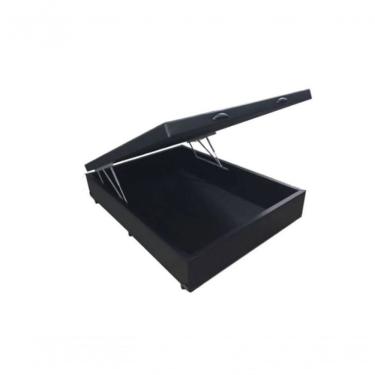 Imagem de Cama Box Baú Casal 138 Bello Box - Tecido Sintético Preto