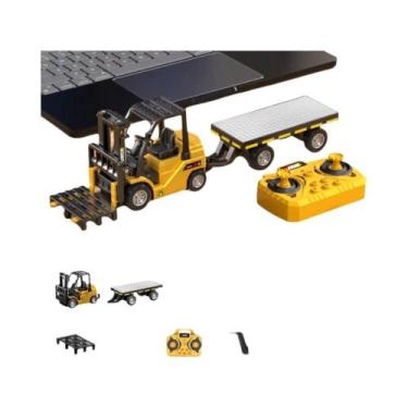 Imagem de Caminhão De Brinquedo Miniatura De Liga Metálica 2 Em 1 Com Controle R