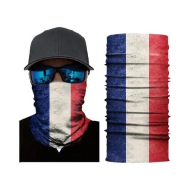 Imagem de Balaclava Masculina Sem Costura Com Bandeira Nacional, Lenço Mágico, F