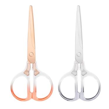 Imagem de Honagu Tesouras, tesouras de aço inoxidável de acrílico transparente, tesouras profissionais de escritório para casa, escola, escritório, faça você mesmo, corte de tecido de costura, uso geral, 2