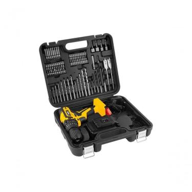 Imagem de Parafusadeira- Furadeira Bateria Vonder Pfv074 12v + Kit Com 74 Acessórios Bivolt
