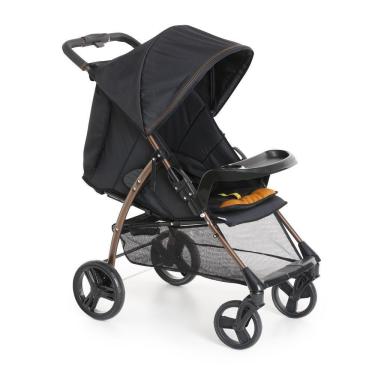 Imagem de Carrinho De Bebê Galzerano San Remo De 0 Meses Até 15 Kg Preto E Cobre