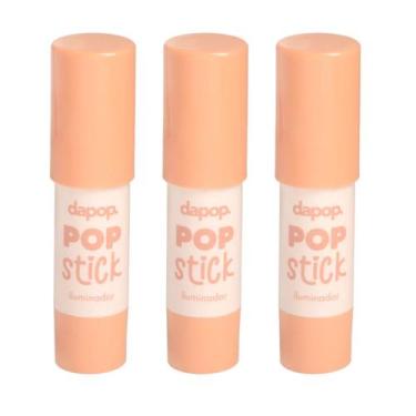 Imagem de Kit 3 Iluminador Stick Com Manteiga De Karité Cor 3 - Dapop