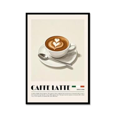 Imagem de Moedor de cafeteira expresso italiano, arte de parede, pintura em tela, pôster de cozinha vintage, cappuccino, impressão, café, bar, decoração de sala de estar (SKU3,8 x 30,5 cm = (20 x 30 cm