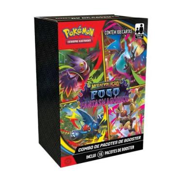 Imagem de Cartas Pokémon Booster Fogo Fantasmagórico 108 Cards - Copag
