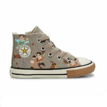 Imagem de Tênis Converse All Star Chuck Taylor Side Zip Toy Story Verde Cargo Vintage Marfim Caramelo CK154700-23