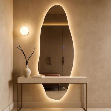 Imagem de Espelho Orgânico Venus 150x40cm Banheiro Led Touch Lopazzi