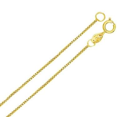 Imagem de Colar Cordão Corrente Veneziana 0.6 40cm Banho De Ouro 18k 4164 - Trs 