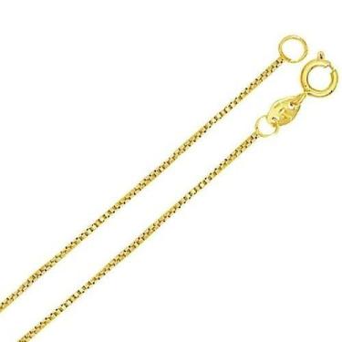 Imagem de Colar Cordão Corrente Veneziana 0,6 50cm Banho De Ouro 18k 3173 - Trs 