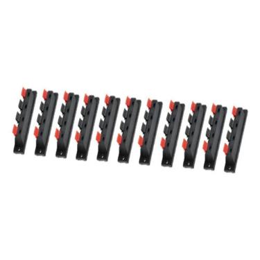 Imagem de Kit 10 Conectores Borne Para Caixa Acústica 4 Vias Pressão