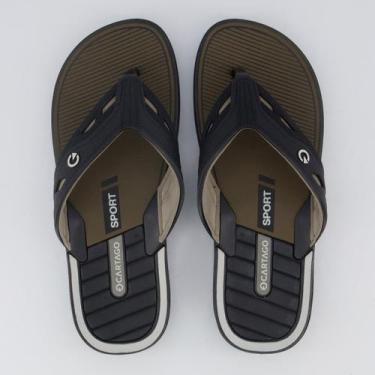 Imagem de Chinelo Cartago Dallas Preto e Bege, 40