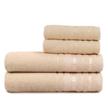 Imagem de Jogo de toalhas garden 4 peças - SUFALU, Único, GENGIBRE