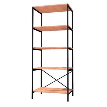 Imagem de Armário Multiuso Trento 5 Prateleiras Preto Demolição - Artefamol