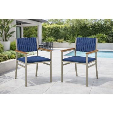 Imagem de Kit 2 cadeiras náutica com braço externa Milon -AZb- Solare