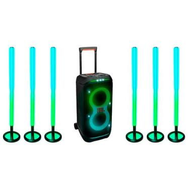 Imagem de Caixa de Som JBL PartyBox Stage Bluetooth - 240W + Bastão de LED JBL P