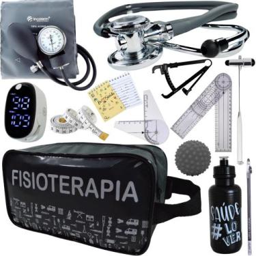 Imagem de Kit Fisioterapia Maleta Goniometro Martelo Buck Completo - Love Saude,