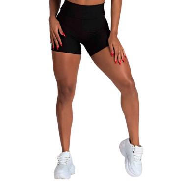 Imagem de Short Fitness Wolfox Cintura Alta Suplex Feminino-Feminino