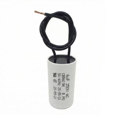 Imagem de Capacitor 6uF 250VAC 2 Fios para Ventilador de Teto Mesa Parede Coluna