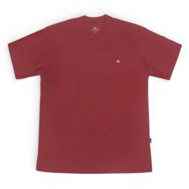 Imagem de Camiseta Quiksilver Embroidery Over - Vinho (Oversize)-Masculino