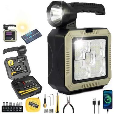 Imagem de Luminária Solar Portátil Com Maleta De Ferramentas - Rick Imports