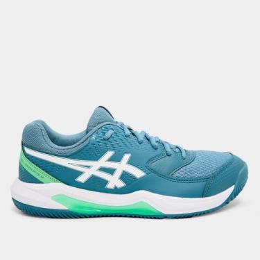 Imagem de Tênis Asics Gel-Dedicate 8 Padel Masculino, Azul, Branco, 40