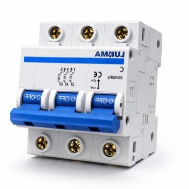 Imagem de Disjuntor Tripolar 3P Curva C 10A 16A 20A 25A 32A 40A 50A 63A 70A 80A 