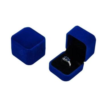 Imagem de Caixa De Anel Em Flanela, Organizador De Joias, Armazenamento Flocado 