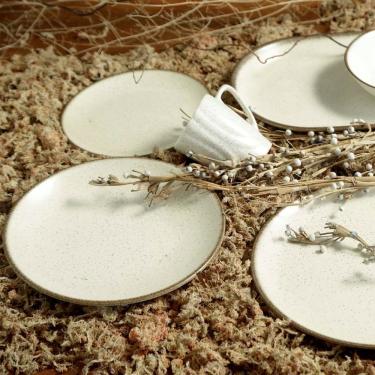 Imagem de Jogo 12 Pratos Fundo Coup Vanilla Plus Cerâmica 25cm Alleanza