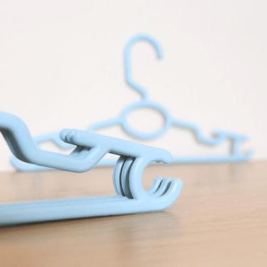 Imagem de Kit 50 Cabides Infantil Bebê Baby Rosa Azul Branco Preto Plástico Refo